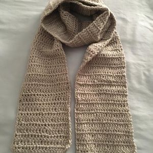 Hand knitted scarf
